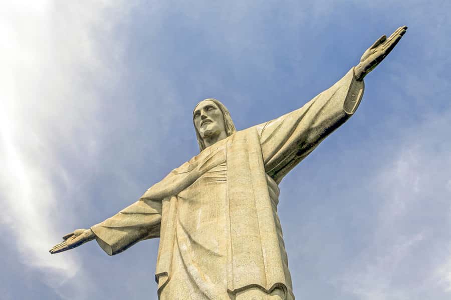Christ the Redeemer Entry Ticket by Corcovado Train - The view from the top, beyond the statue