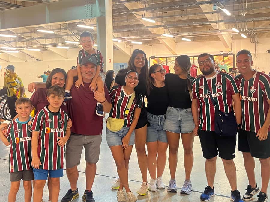 Fluminense Football Match at Maracanã with Local Hosts - What Maria Carolina and Patrick add