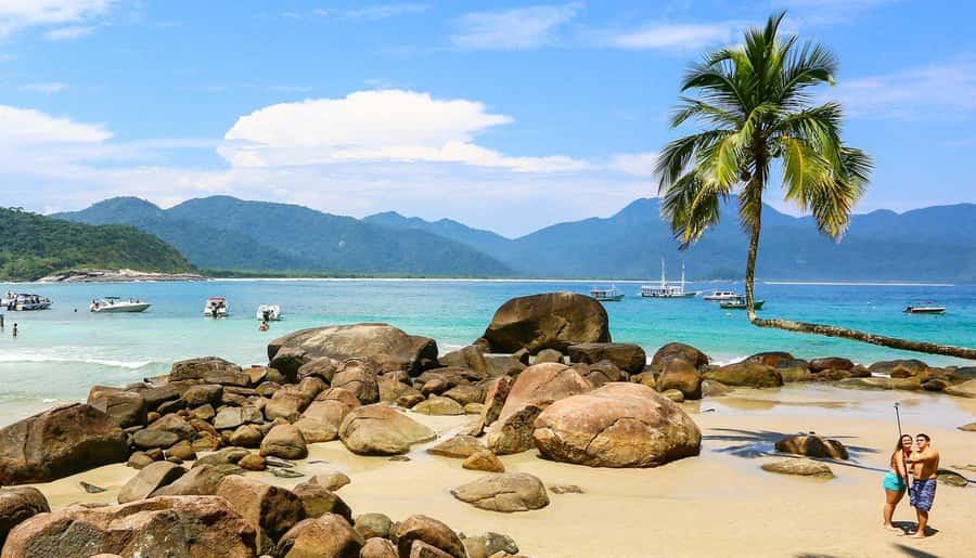 From Rio de Janeiro: Angra dos Reis & Ilha Grande Day Tour - A large boat with a lively mood