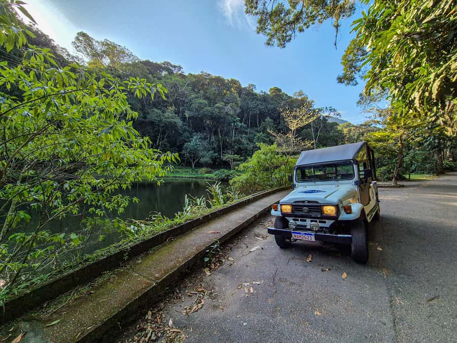 Jeep'n'Green: Rio Botanical Garden & Tijuca Rainforest Tour - Entering Tijuca Atlantic Forest by Jeep