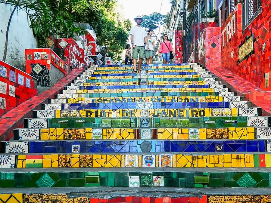 Rio de Janeiro: 6-Stop Highlights of Rio with Lunch - Selarón Steps, Rio’s giant tiled artwork
