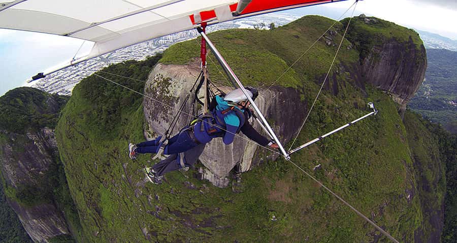 Rio de Janeiro: Hang Gliding or Paragliding Flight - From Pepino Beach to Rio’s mountain launch