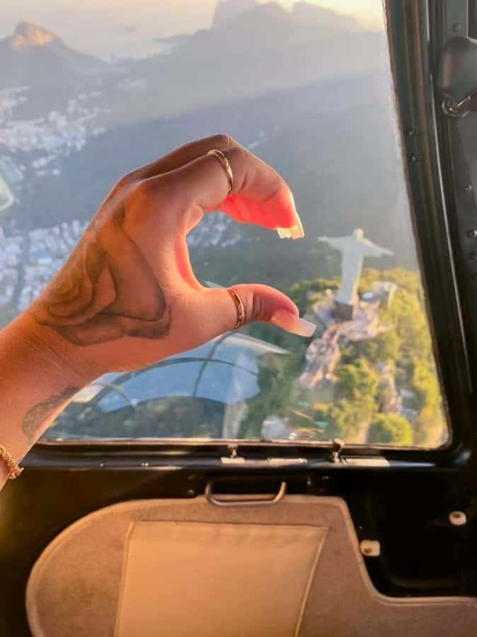 Rio de Janeiro: Helicopter Flight Christ the Redeemer 30 min - Christ the Redeemer from an unusual angle