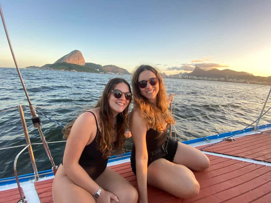 Rio de Janeiro: Sunset Sailboat Tour with Open Bar - Swimming from the sailboat