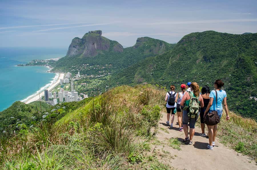 Rio de Janeiro: Vidigal Favela Tour and Two Brothers Hike - The Two Brothers trail and its first viewpoint