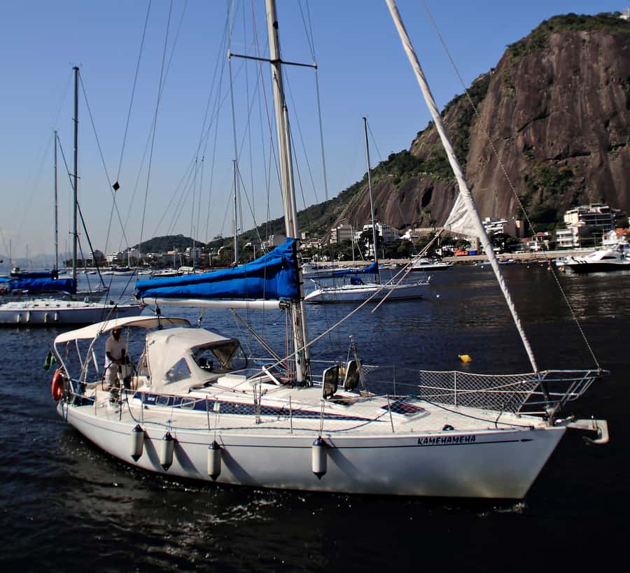 Rio de Janeiro: Wake Up and Sail - The yacht, Ilha Fiscal, and Villegagnon Island