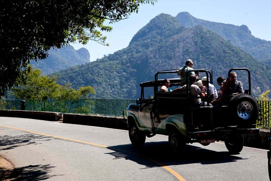 Rio: Half-Day Jeep Tour at Floresta da Tijuca - Riding the open-air military Jeep