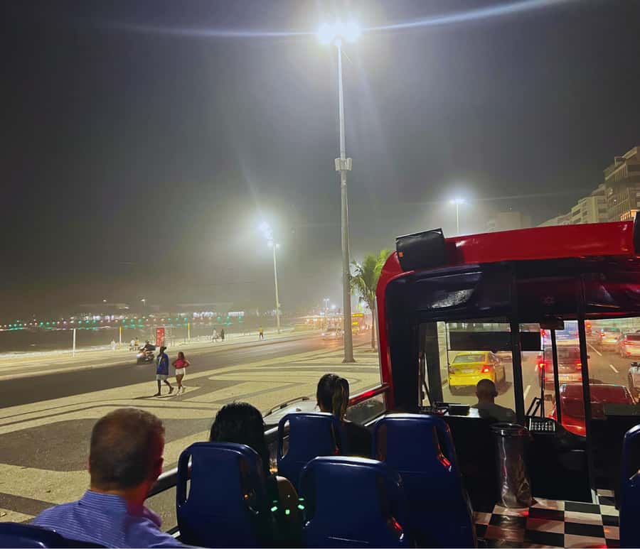 Skyline Night Tour Rio de Janeiro - Panoramic City Tour Rio Samba Bus - Live samba and bossa nova keep the ride moving
